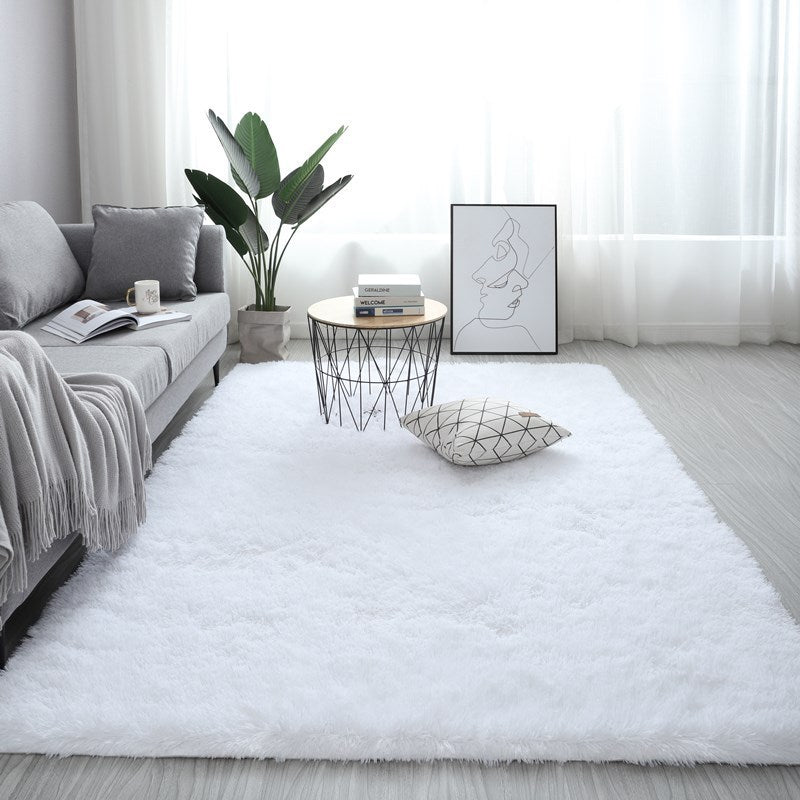 Nordic Fluffy Carpet Rug Soft Large Plush Anti-Slip for Bedroom and Living Room in 13 Colors