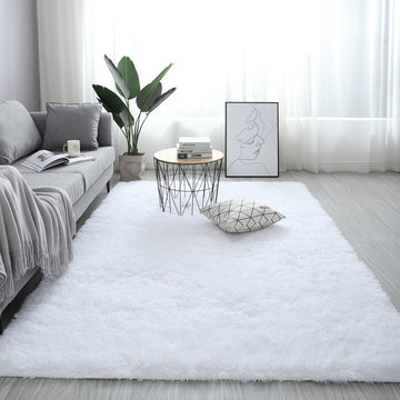 Nordic Fluffy Carpet Rug Soft Large Plush Anti-Slip for Bedroom and Living Room in 13 Colors