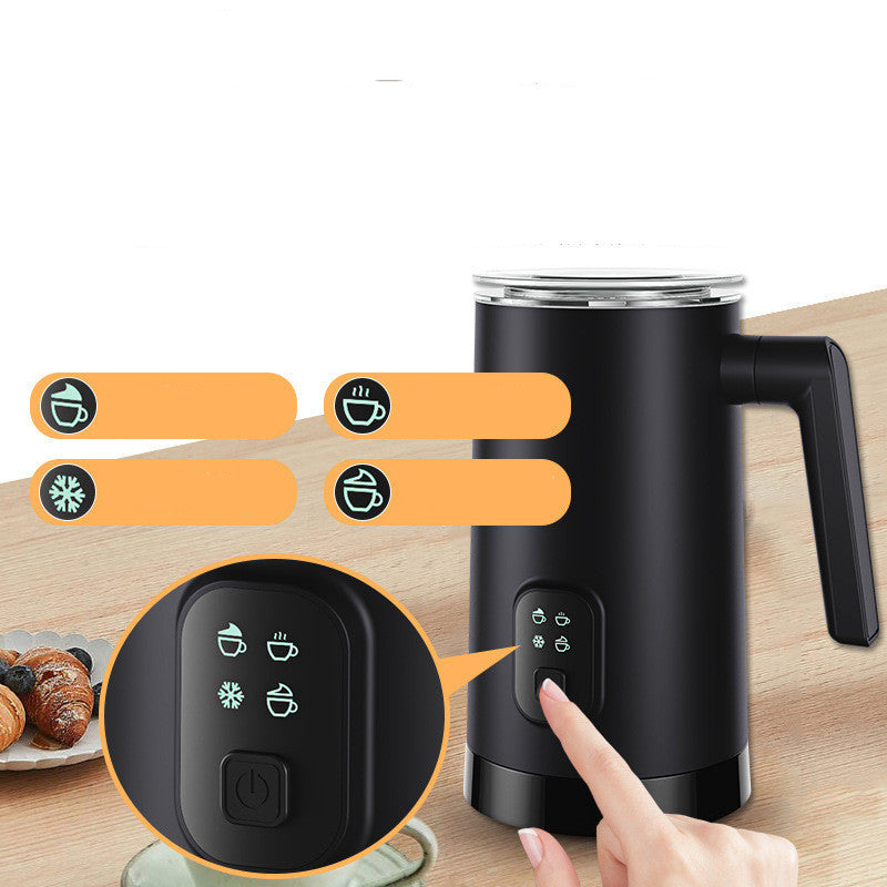 Electric hot and cold milk whipping machine
