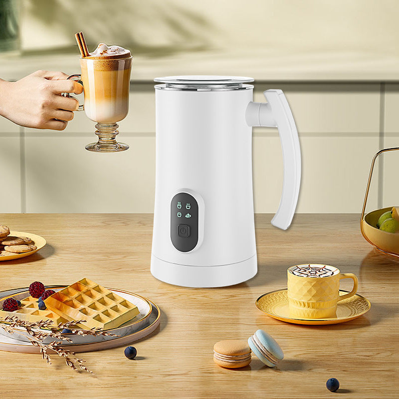 Electric hot and cold milk whipping machine